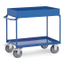 Tischwagen mit 2 Stahlblechwannen - extra hoher Rand  - Tragkraft 400 kg