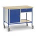 Rolltisch mit Flügeltürschrank und Tastaturschublade - Tragkraft 150 kg Rolltisch mit Flügeltürschrank und Tastaturschublade - Tragkraft 150 kg