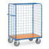 Paketwagen mit Drahtgitterwänden - Gesamthöhe 1500 mm - Tragkraft 600 kg Paketwagen mit Drahtgitterwänden - Gesamthöhe 1500 mm - Tragkraft 600 kg