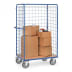 Paketwagen mit Drahtgitterwänden - Gesamthöhe 1800 mm  - Tragkraft 600 kg