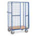 Paketwagen mit Drahtgitterwänden und Doppel-Flügeltür - Gesamthöhe 1800 mm  - Tragkraft 600 kg