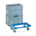 Eurokasten-Roller aus Kunststoff mit offenem Rahmen - Tragkraft 250 kg Eurokasten-Roller aus Kunststoff mit offenem Rahmen - Tragkraft 250 kg