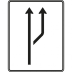Aufweitungstafel - Schild mit Verkehrszeichen 541-20 Aufweitungstafel - Schild mit Verkehrszeichen 541-20