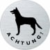 Textschild / Piktogramm - Achtung Hund Textschild / Piktogramm - Achtung Hund