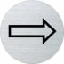 Piktogramm - Richtungspfeil (rund) Piktogramm - Richtungspfeil (rund)