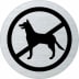 Piktogramm - Hunde verboten (Motiv Schäferhund)