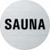 Textschild - Sauna (rund) Textschild - Sauna (rund)
