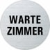 Textschild - Wartezimmer (rund) Textschild - Wartezimmer (rund)