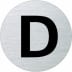 Textschild - D (rund) Textschild - D (rund)