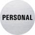 Textschild - Personal (rund) Textschild - Personal (rund)