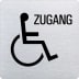 Piktogramm - Behindertengerechter Zugang (ecken abgerundet ) Piktogramm - Behindertengerechter Zugang (ecken abgerundet )