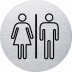Piktogramm - Damen/Herren (rund, Motiv 2) Piktogramm - Damen/Herren (rund, Motiv 2)