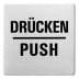 Textschild - Drücken/Push (ecken abgerundet) Textschild - Drücken/Push (ecken abgerundet)