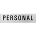 Textschild - Personal (eckig) Textschild - Personal (eckig)