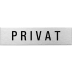 Textschild - Privat (eckig) Textschild - Privat (eckig)