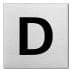 Textschild - D (quadratisch) Textschild - D (quadratisch)