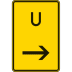 Ankündigung oder Fortsetzung der Umleitung, hier rechts (Verkehrsschild Nr. 455.1-21) Ankündigung oder Fortsetzung der Umleitung, hier rechts (Verkehrsschild Nr. 455.1-21)