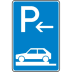 Verkehrszeichen 315-82 Parken auf Gehwegen Schild (Ende) Verkehrszeichen 315-82 Parken auf Gehwegen Schild (Ende)