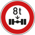 VZ 263 - Verkehrsschild Tatsächliche Achslast VZ 263 - Verkehrsschild Tatsächliche Achslast