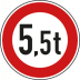 VZ 262 - Verkehrsschild Verbot über tatsächliches Gewicht VZ 262 - Verkehrsschild Verbot über tatsächliches Gewicht