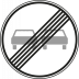 VZ 280 - Verkehrsschild Überholverbot Ende VZ 280 - Verkehrsschild Überholverbot Ende