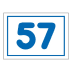 Emaille-Hausnummernschild - Rechteckig Emaille-Hausnummernschild - Rechteckig