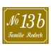 Emaille-Hausnummernschild - Rechteckig Emaille-Hausnummernschild - Rechteckig