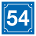 Emaille-Hausnummernschild - Rechteckig Emaille-Hausnummernschild - Rechteckig