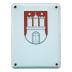 Emaille-Türschild mit Wappen Emaille-Türschild mit Wappen