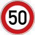 VZ 274-55 - Verkehrszeichen 50 km/h Höchstgeschwindigkeit VZ 274-55 - Verkehrszeichen 50 km/h Höchstgeschwindigkeit
