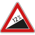 VZ 110 - Verkehrsschild Steigung VZ 110 - Verkehrsschild Steigung