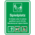 Spielplatz - geöffnet von 8-20 Uhr Spielplatz - geöffnet von 8-20 Uhr