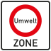 Verkehrsschild Umweltzone - Anfang - VZ 270.1 Verkehrsschild Umweltzone - Anfang - VZ 270.1