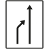 Einengungstafel Schild mit Verkehrszeichen 531-20