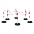 Kettenpfosten-Set STEELO: 6 Pfosten + 25 m Kunststoffkette Kettenpfosten-Set STEELO: 6 Pfosten + 25 m Kunststoffkette