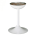 Standascher mit halbrunder Ascherschale und Sieb Standascher mit halbrunder Ascherschale und Sieb