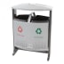 Luxus Recycling Abfallbehälter mit Regendach, EKO - Inhalt 2x 39 Liter Luxus Recycling Abfallbehälter mit Regendach, EKO - Inhalt 2x 39 Liter