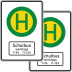 Schulbusschild für Bushaltestelle VZ 224-41 Schulbusschild für Bushaltestelle VZ 224-41