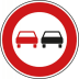 VZ 276 - Verkehrsschild Überholverbot für Kraftfahrzeuge