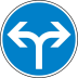 VZ 214-30 - Verkehrsschild Fahrtrichtung links o. rechts VZ 214-30 - Verkehrsschild Fahrtrichtung links o. rechts
