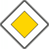 VZ 306 Vorfahrtstraße Schild VZ 306 Vorfahrtstraße Schild