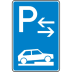 Verkehrszeichen 315-78 Parken auf Gehwegen Schild (Mitte) Verkehrszeichen 315-78 Parken auf Gehwegen Schild (Mitte)