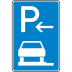 VZ 315-62 Parken ganz auf Gehwegen Schild (Ende)