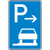 VZ 315-67 Parken auf Gehwegen Schild (Ende)
