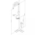 Notdusche mit Zugstange und Augendusche (Bodenmontage) Notdusche mit Zugstange und Augendusche (Bodenmontage)