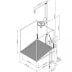 Frostsichere Notdusche mit Zugstange und Augendusche mit Auffangbecken und umliegendem Schutzkorb - Unterflurauslösung Frostsichere Notdusche mit Zugstange und Augendusche mit Auffangbecken und umliegendem Schutzkorb - Unterflurauslösung