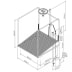 Frostsichere Augendusche mit Auffangbecken und umliegendem Schutzkorb - Unterflurauslösung Frostsichere Augendusche mit Auffangbecken und umliegendem Schutzkorb - Unterflurauslösung
