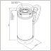 Tank Augendusche mit Edelstahltank - 16 Liter