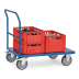 Schiebebügelwagen mit Blechplattform - Tragkraft 500 / 600 kg Schiebebügelwagen mit Blechplattform - Tragkraft 500 / 600 kg