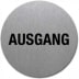 Textschild - Ausgang (rund) Typ 2 Textschild - Ausgang (rund) Typ 2